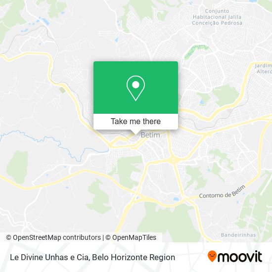 Le Divine Unhas e Cia map