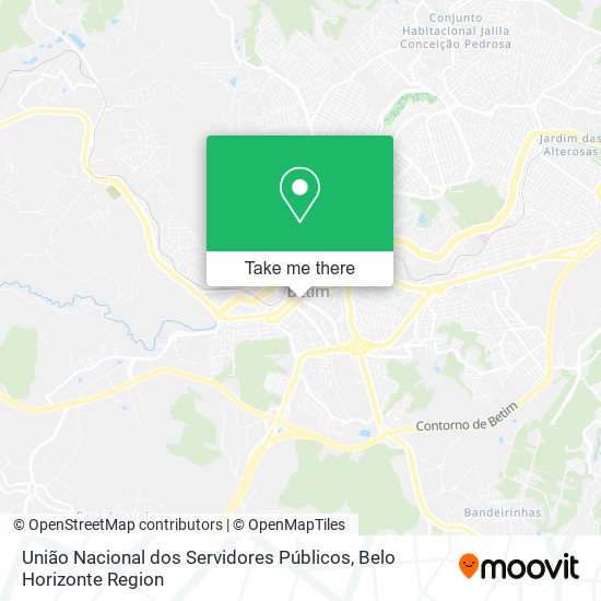 União Nacional dos Servidores Públicos map