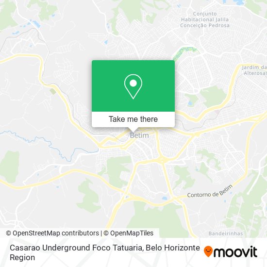 Casarao Underground Foco Tatuaria map