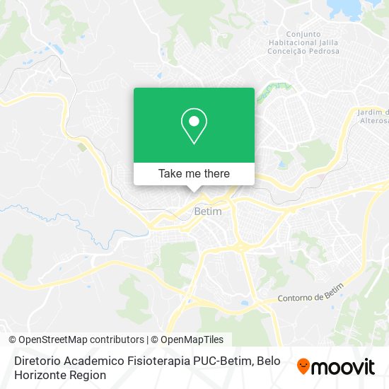 Diretorio Academico Fisioterapia PUC-Betim map