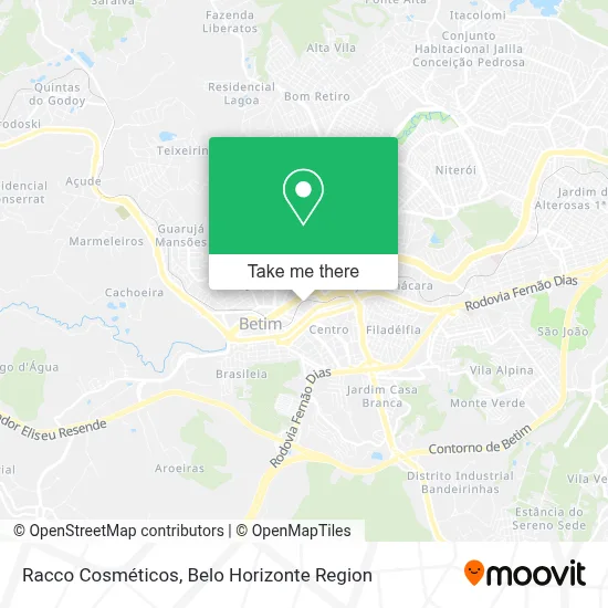 Racco Cosméticos map