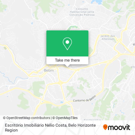 Mapa Escritório Imobiliário Nélio Costa