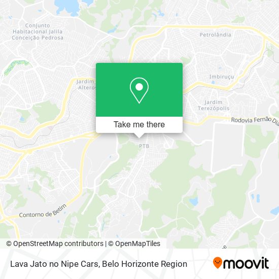 Lava Jato no Nipe Cars map