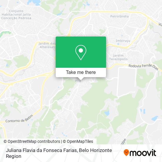 Juliana Flavia da Fonseca Farias map
