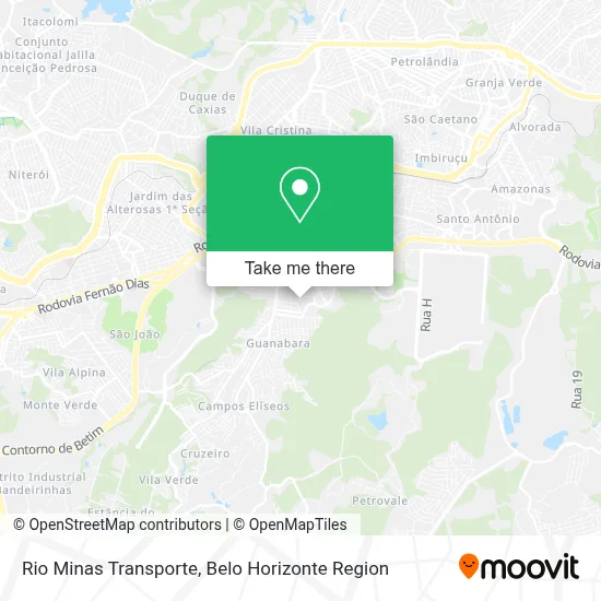 Rio Minas Transporte map
