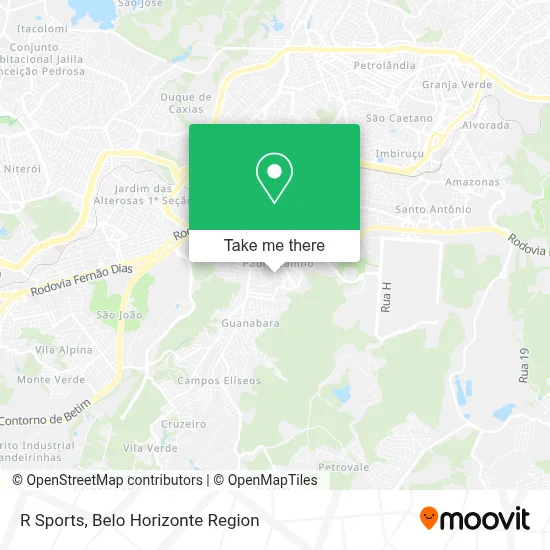 R Sports map