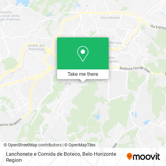 Lanchonete e Comida de Boteco map