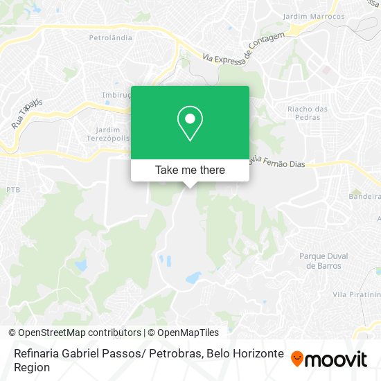 Refinaria Gabriel Passos/ Petrobras map