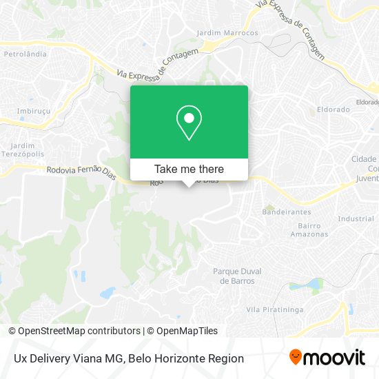 Ux Delivery Viana MG map