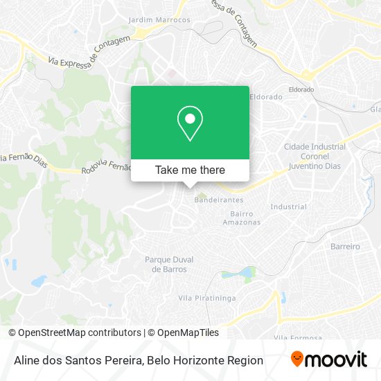 Aline dos Santos Pereira map