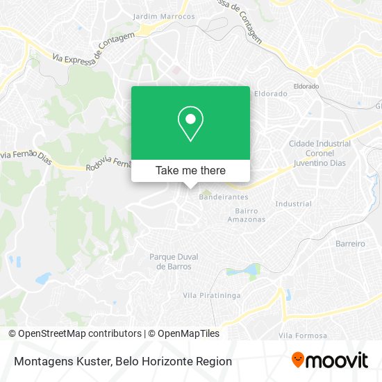 Montagens Kuster map