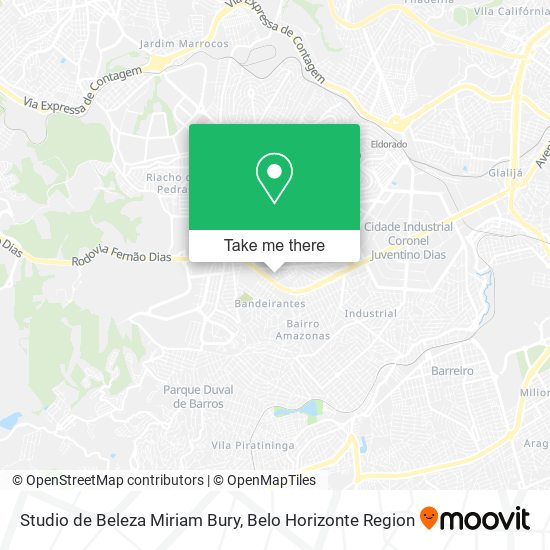 Studio de Beleza Miriam Bury map