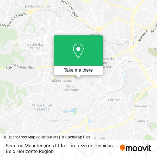 Sistema Manutenções Ltda - Limpeza de Piscinas map