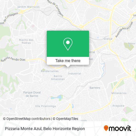 Pizzaria Monte Azul map