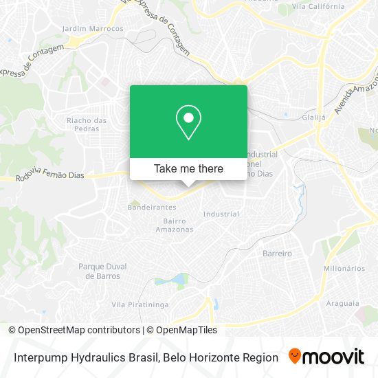Interpump Hydraulics Brasil map