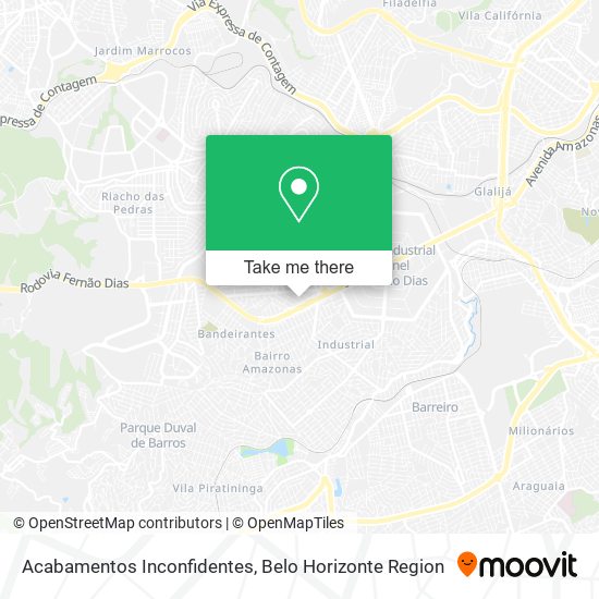 Acabamentos Inconfidentes map