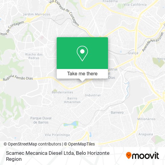 Scamec Mecanica Diesel Ltda map