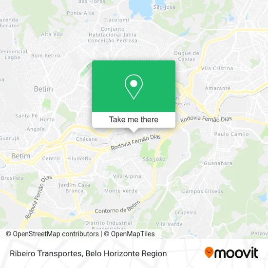 Ribeiro Transportes map
