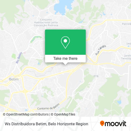 Ws Distribuidora Betim map