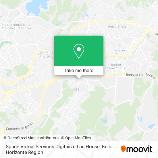Space Virtual Servicos Digitais e Lan House map