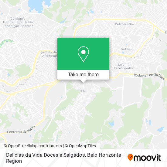 Delicias da Vida Doces e Salgados map