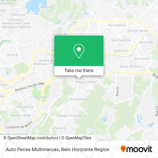 Auto Pecas Multimarcas map