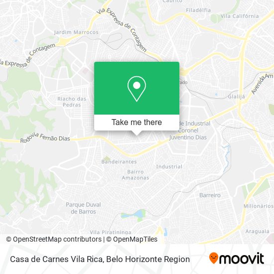 Casa de Carnes Vila Rica map