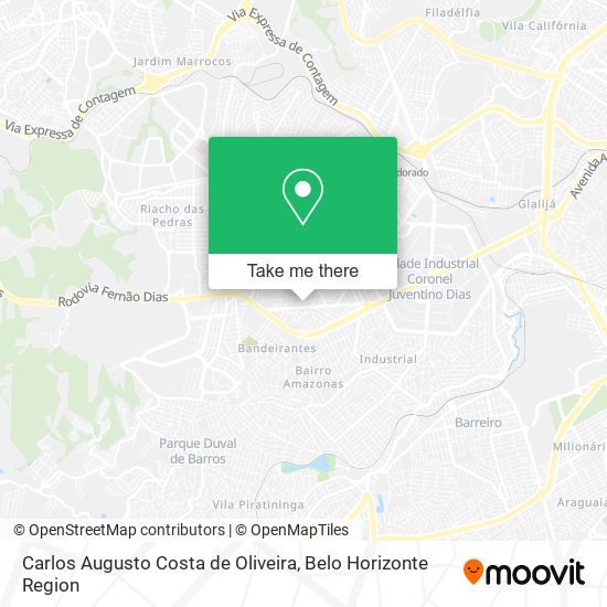 Carlos Augusto Costa de Oliveira map