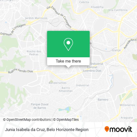 Junia Isabela da Cruz map
