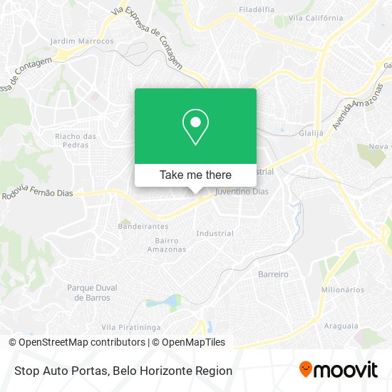 Stop Auto Portas map
