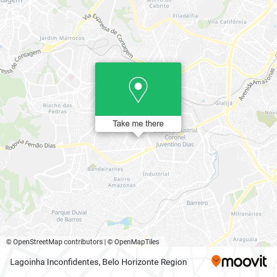 Lagoinha Inconfidentes map