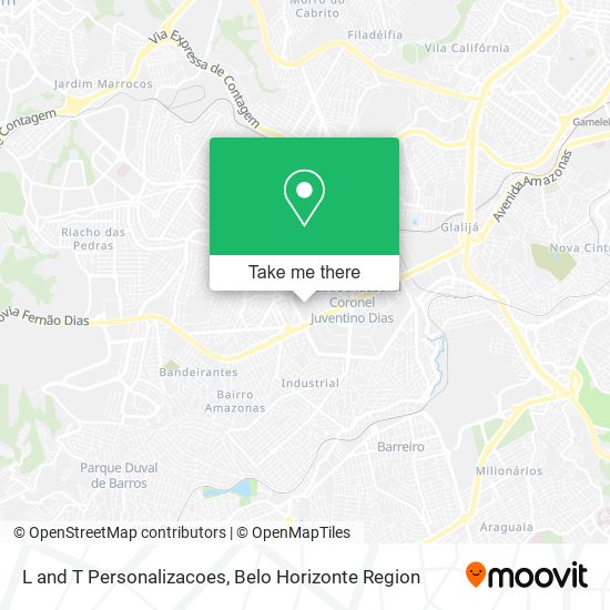 L and T Personalizacoes map