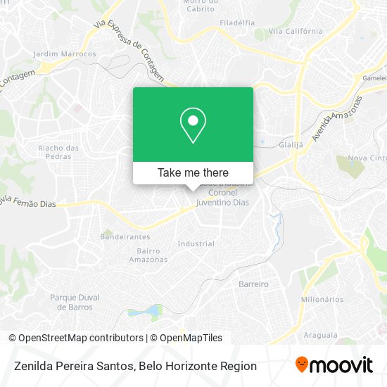 Zenilda Pereira Santos map
