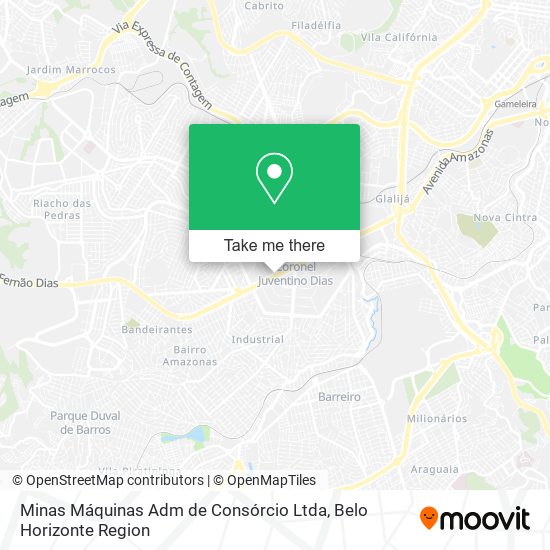 Mapa Minas Máquinas Adm de Consórcio Ltda