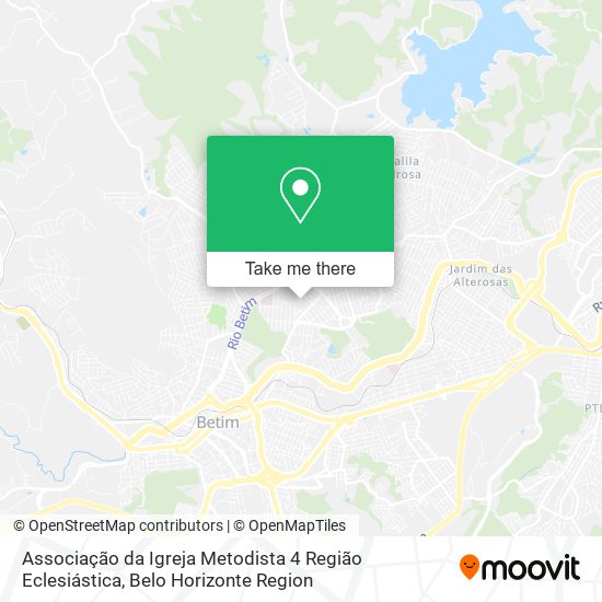 Associação da Igreja Metodista 4 Região Eclesiástica map