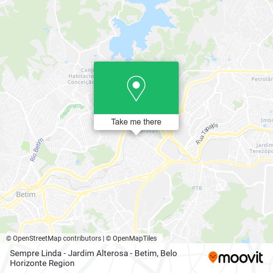 Sempre Linda - Jardim Alterosa - Betim map