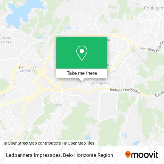 Ledbanners Impressoes map