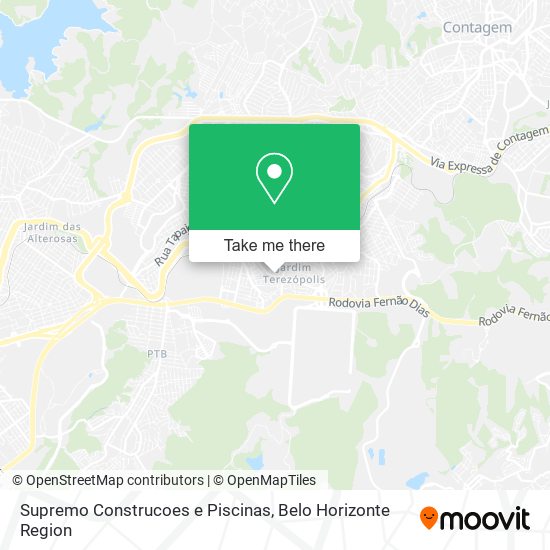 Supremo Construcoes e Piscinas map