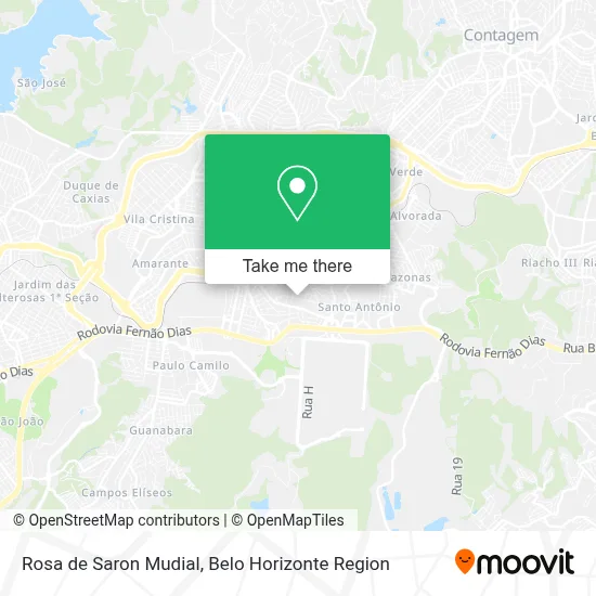 Rosa de Saron Mudial map