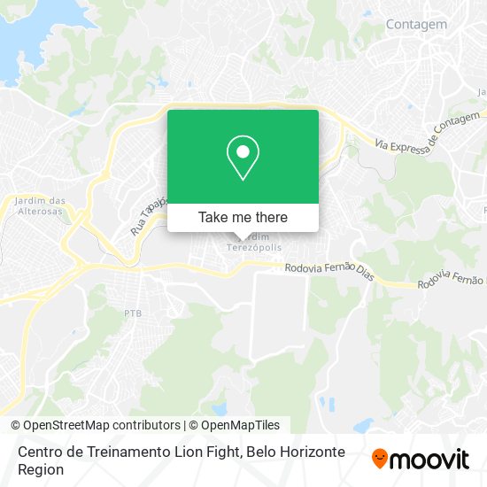 Centro de Treinamento Lion Fight map