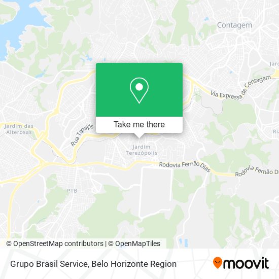 Grupo Brasil Service map