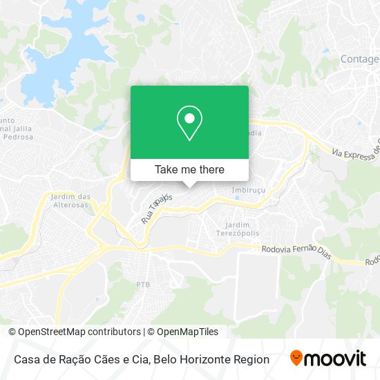 Casa de Ração Cães e Cia map