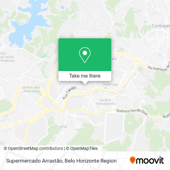 Supermercado Arrastão map