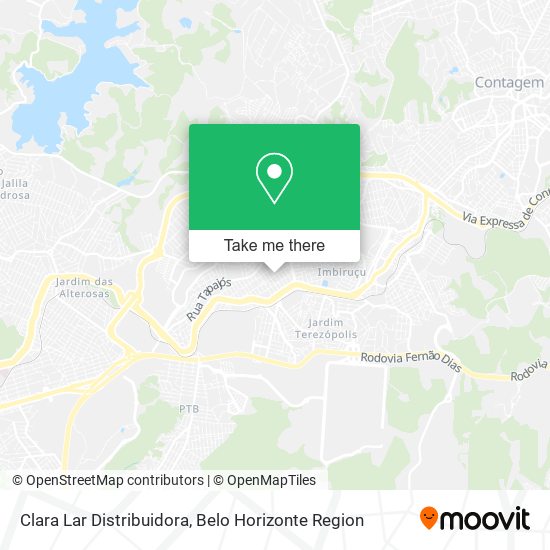 Clara Lar Distribuidora map