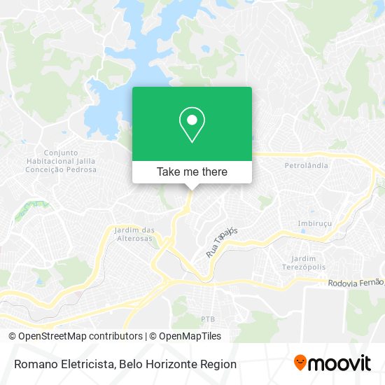 Romano Eletricista map