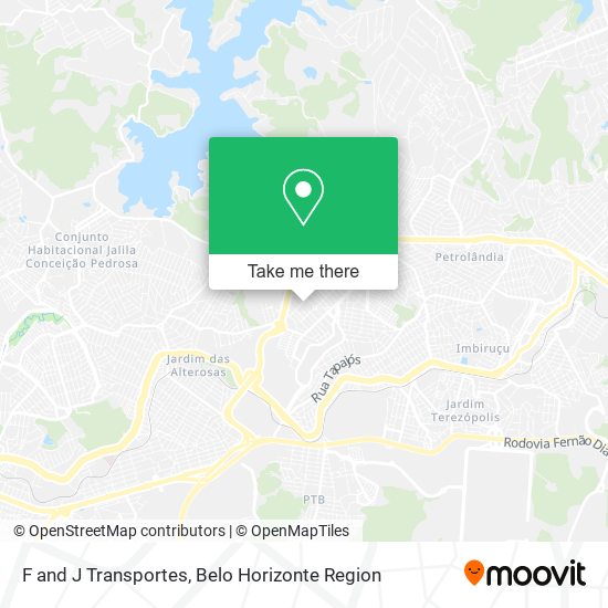 F and J Transportes map