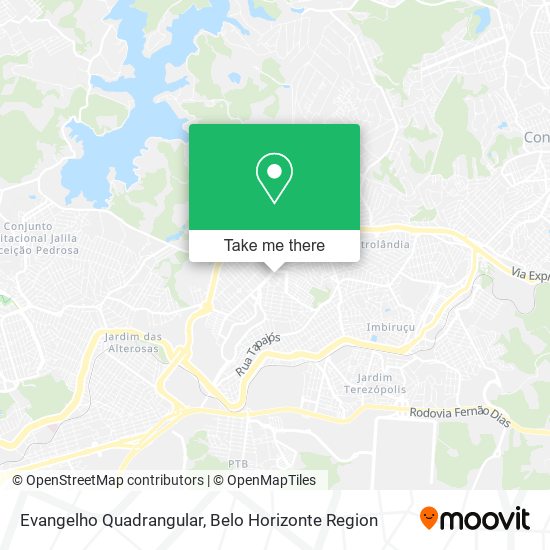 Evangelho Quadrangular map