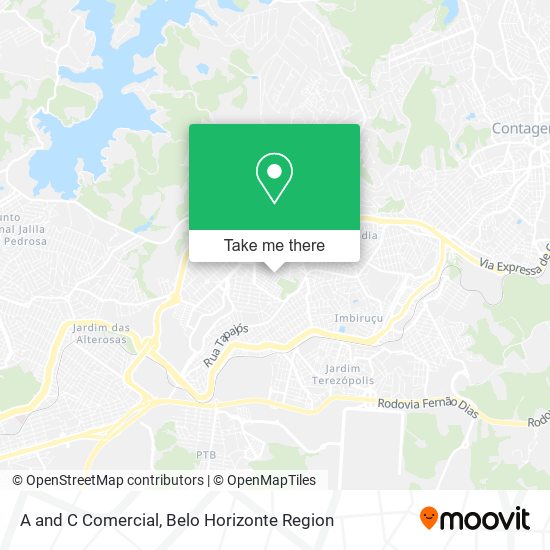 A and C Comercial map