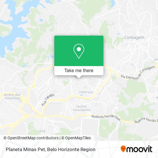 Planeta Minas Pet map