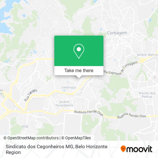 Sindicato dos Cegonheiros MG map